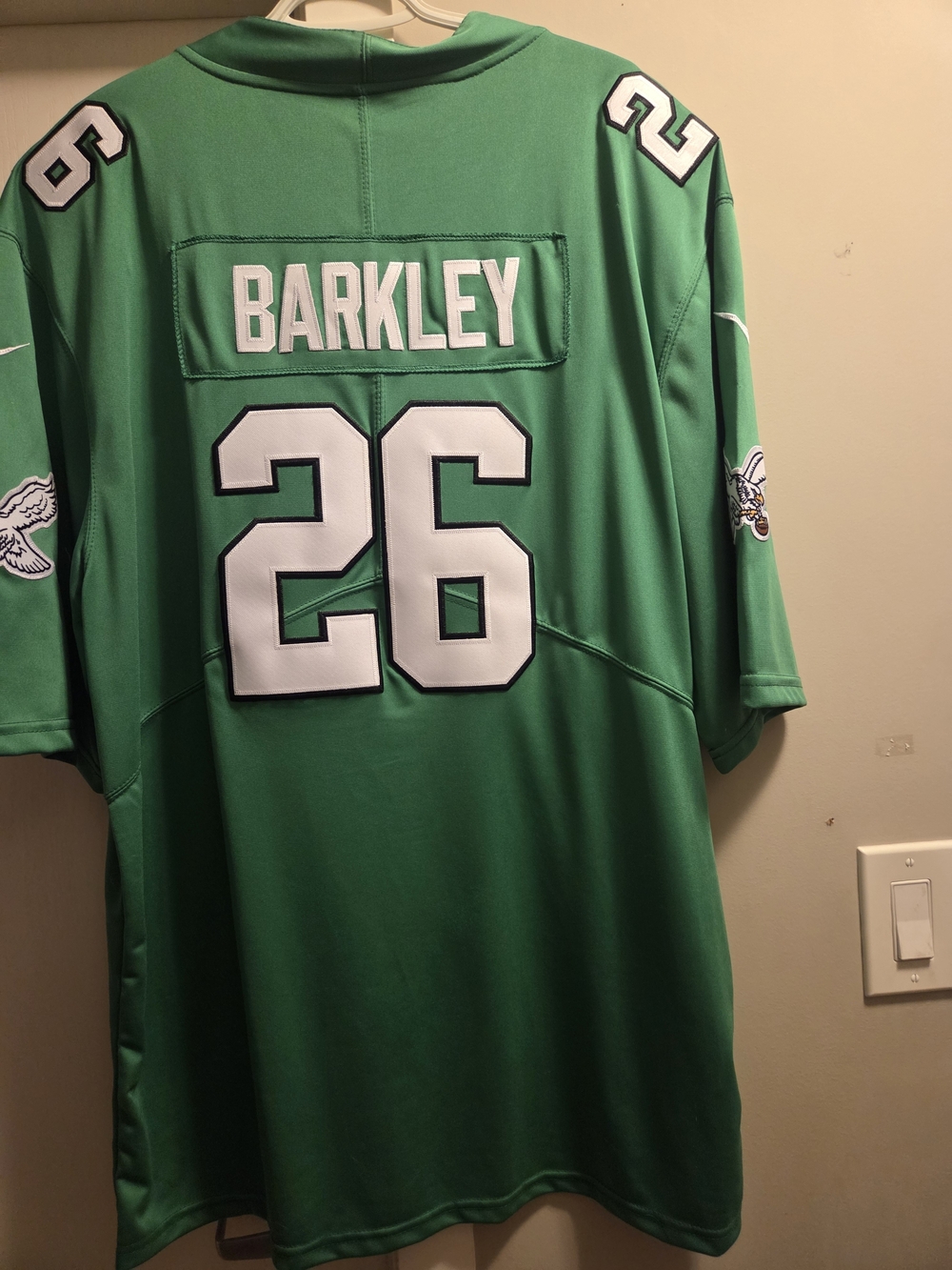 Nike Green Saquon Barkley #26 Football Jersey